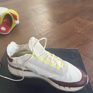 Stylish Cream and Brown Sneakers